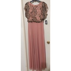 Pop over A-line Formal Dress